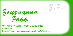 zsuzsanna popp business card
